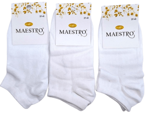 Čarape ženske bijele 12/1