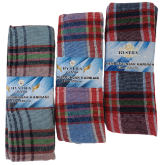 Laneni Stolnjak karirani 130x130cm