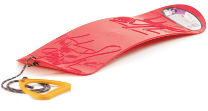 Snowboard za sankanje 68 cm - crveni
