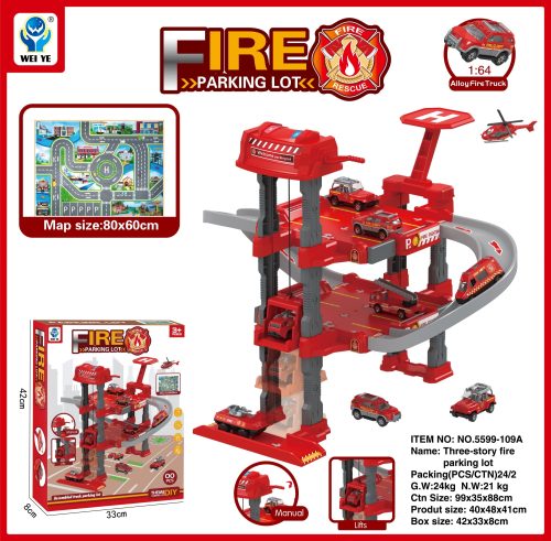 Vatrogasci parking set 48cm