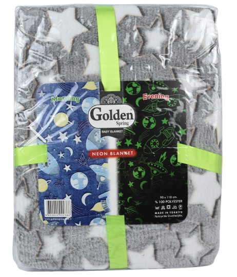 Deka pamučna dječja Neon/Svjetleća
