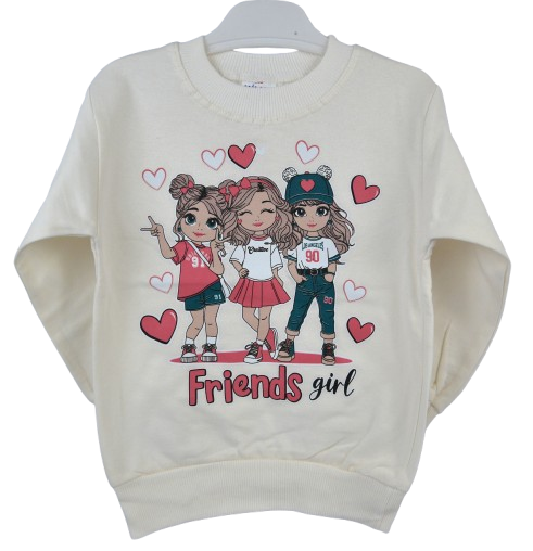 Majica dječja ženska, dugi rukav