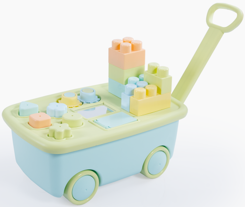 Edukativna kolica sa kockicama - Dolu